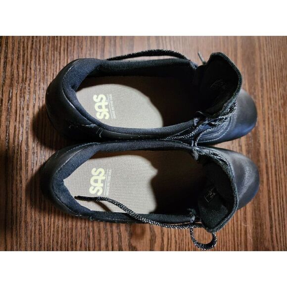 SAS Women's Black Leather Comfort Shoes Size 7 - Picture 4 of 10